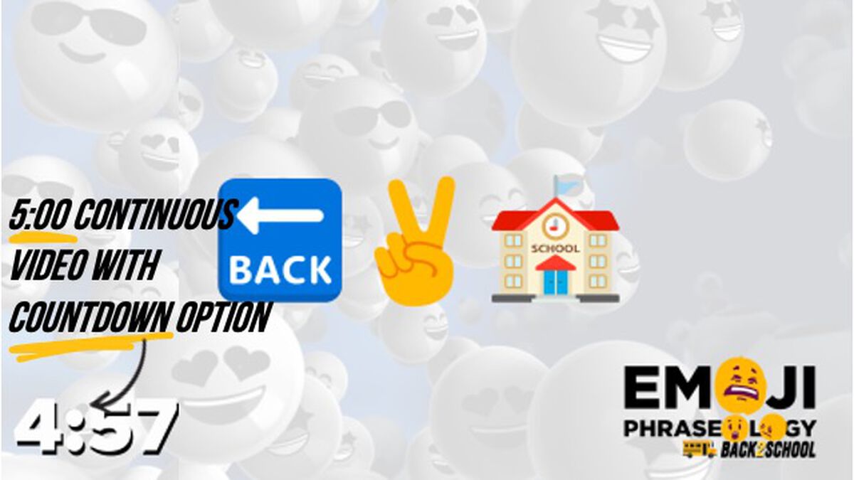 Emoji Phraseology - Back 2 School Edition image number null